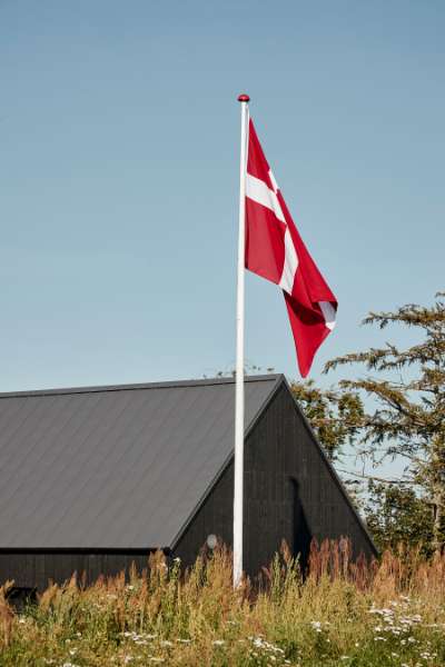 Flag raised for new home with a very popular steel roof, Brådalvej 25, 9210 Aalborg SØ